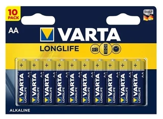Батарейка VARTA Longlife LR03-10BL AA