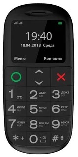 Сотовый телефон Vertex C312, черный 