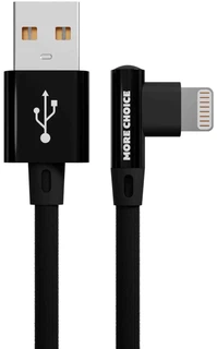 Кабель More choice K27i USB - Lightning, 1 м, 2.1 A, черный