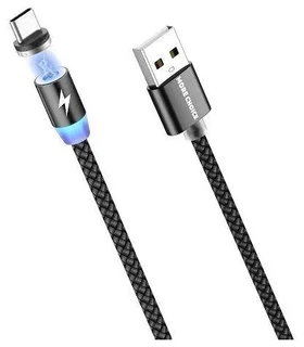 Кабель More choice K61Sa USB - Type-C, 1 м, 3 A, черный 