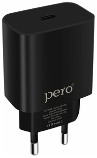 Сетевое зарядное устройство PERO TC03 черный 
