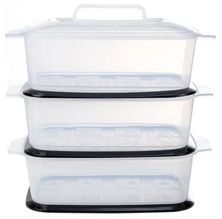 Пароварка CENTEK CT-1459, серебристый/черный 