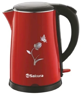 Чайник Sakura SA-2159BR красный/черный