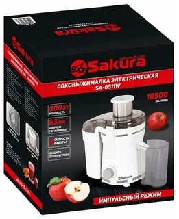 Соковыжималка Sakura SA-6511W, белый 