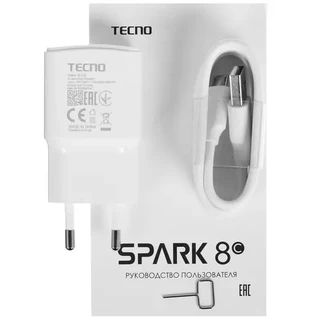 Смартфон 6.6" TECNO Spark 8C 4/64GB Diamond Gray 