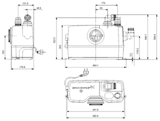 Санитарный насос GRUNDFOS Sololift 2 WC-1 