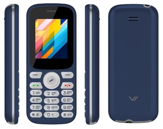 Сотовый телефон Vertex M124, сине-белый 