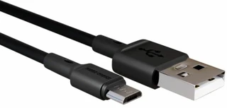 Кабель More choice K14m USB  - microUSB, 0.25 м, 2 А, черный