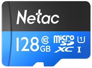 Карта памяти microSDXC Netac P500 Standard 128 ГБ + адаптер SD 
