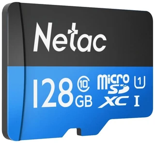 Карта памяти microSDXC Netac P500 Standard 128 ГБ + адаптер SD 