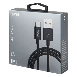 Кабель TFN CUSBCUSB1MTPBK USB 2.0 Am - Type-C, 1 м, черный 
