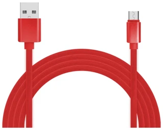 Кабель JET.A JA-DC24 USB - microUSB, 2 м, 2 A, красный