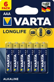 Батарейки VARTA Longlife LR03-6BL