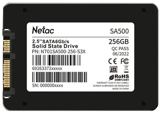 SSD накопитель 2.5" Netac SA500 NT01SA500-256-S3X 256Gb 