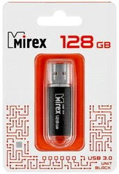 Флеш накопитель Mirex Unit 128GB черный 