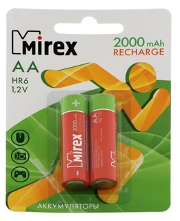 Аккумулятор AA Mirex HR6-2BL 