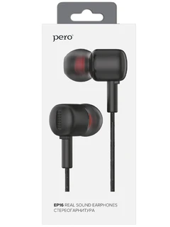 Гарнитура PERO EP16 Real Sound черный 