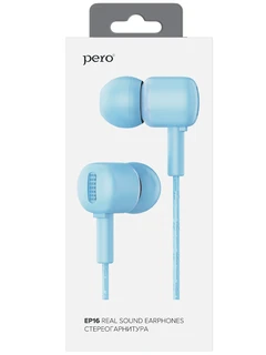 Гарнитура PERO EP16 Real Sound голубой 