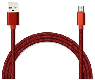 Кабель JET.A JA-DC22 USB - microUSB, 2 м, 2 A, красный