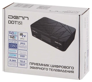 Ресивер DVB-T2 DENN DDT151 