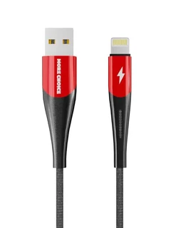 Кабель More choice K41Si USB 2.0 Am - Lightning 8 pin, 1 м, красный