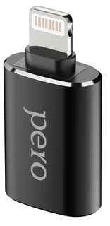 Адаптер PERO AD02 OTG LIGHTNING TO USB 3.0, черный 