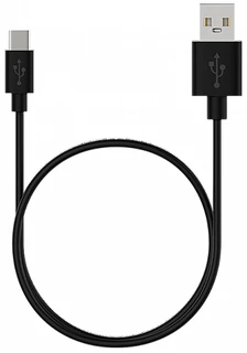 Кабель Maxvi MC-02 plus USB - Type-C, 1.2 м, 2 A, черный