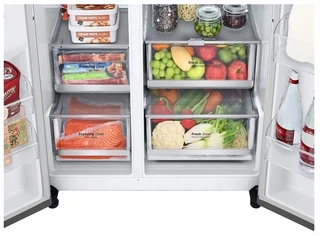 Холодильник LG GC-B257SMZV серебристый 