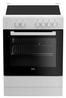 Плита стеклокерамическая Beko FSS67000GW белая 