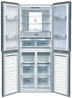 Холодильник ASCOLI ACDI460WG нержавеющая сталь 