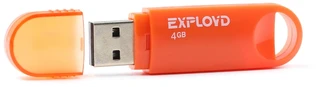 Флеш накопитель EXPLOYD 570 4GB оранжевый 