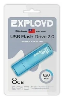 Флеш накопитель EXPLOYD 620 8GB синий 