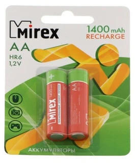 Аккумулятор AA Mirex HR6-2BL 