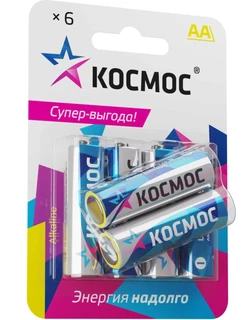 Батарейка AA Космос LR6-6BL