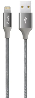 Кабель ttec 2DK16G USB 2.0 Am - Lightning 8-pin, 1.2м, серебряный 
