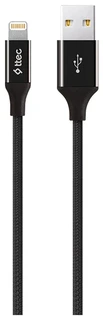 Кабель ttec 2DK19S USB - Lightning, 2 м, 2.4 А, черный