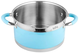 Кастрюля LARA LR02-442 Sky Blue, 3.1 л 