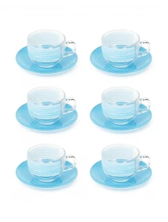 Набор чайный Luminarc Brush Mania Light Blue, 12 предметов