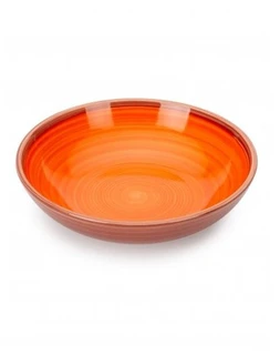 Тарелка суповая Fioretta Wood Orange 20см 