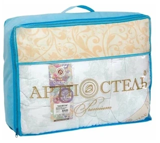 Одеяло АРТПОСТЕЛЬ Лебяжий пух/велюр 1.5-спальное, 140х205 см 