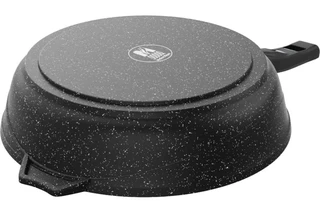 Сковорода Мечта Гранит Black Induction Pro, 24 см, со съемной ручкой 