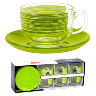 Набор чайный Luminarc Brushmania Green, 12 предметов 