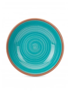 Тарелка суповая Fioretta Wood Blue 20см 