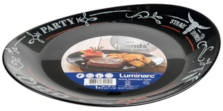Тарелка для стейка Luminarc Friends Time Black 30х25.5см 