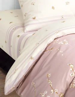 Комплект постельного белья АРТПОСТЕЛЬ DE LUXE Сакура 2-спальный Евро, поплин, наволочки 70х70 см 