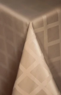 Скатерть Джойтекс Журавинка Кофе с молоком 145х240 см, тефлоновая пропитка 