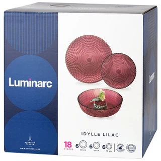 Набор столовой посуды Luminarc Idylle Lilac 18пр 