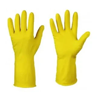 Перчатки резиновые VETTA желтые размер XL