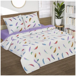 Комплект постельного белья АРТПОСТЕЛЬ Равновесие 2 спальный Евро, поплин, наволочки 70х70 см 