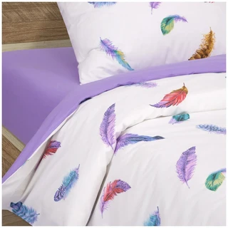 Комплект постельного белья АРТПОСТЕЛЬ Равновесие 2 спальный Евро, поплин, наволочки 70х70 см 